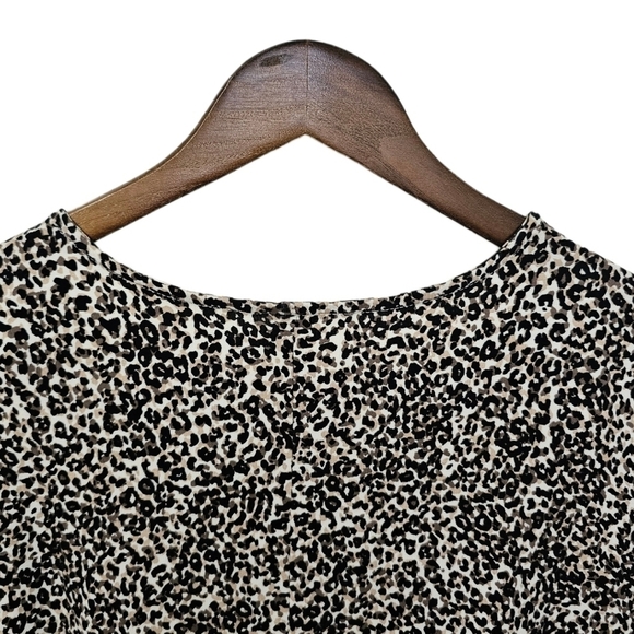 Old Navy animal print dress long sleeve round neck NWT XL - Picture 4 of 8